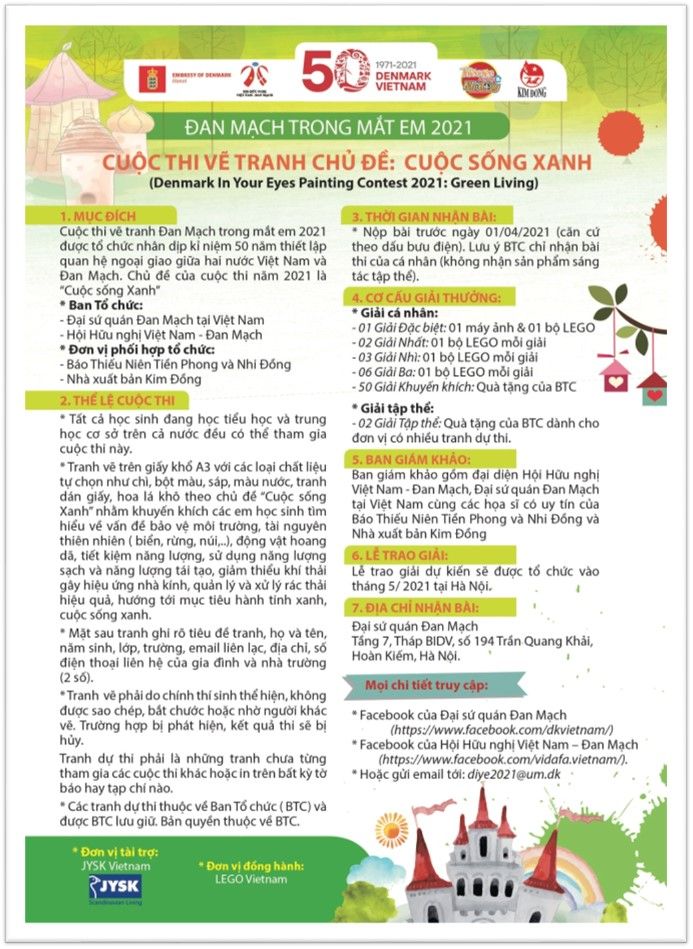 CUỘC THI VẼ TRANH ĐAN MẠCH TRONG MẮT EM 2021 “CUỘC SỐNG XANH”
