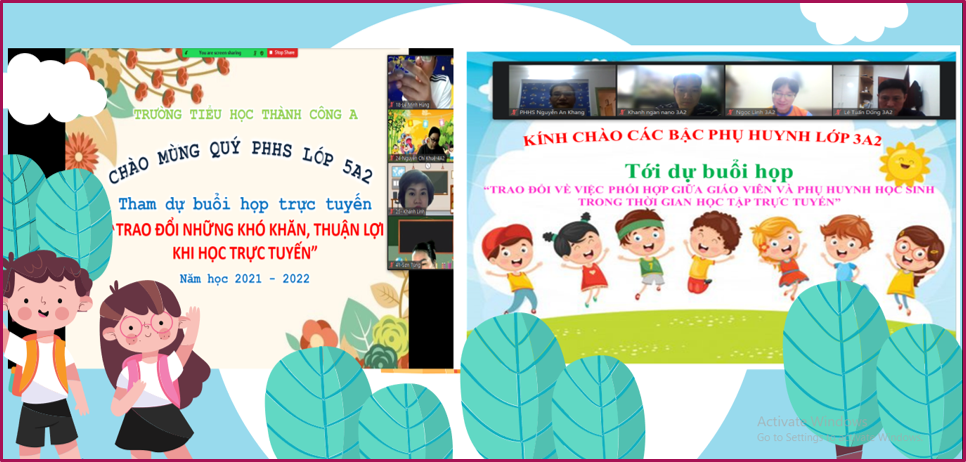 CMHS Trường TH Thành Công A yên tâm đồng hành cùng giáo viên và học sinh trong dạy học trực tuyến