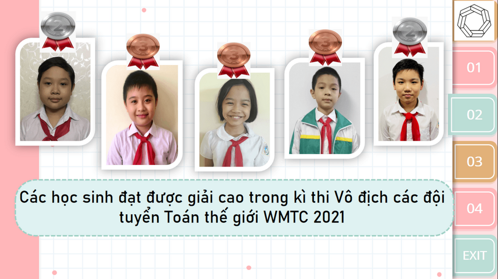 Học sinh trường Tiểu học Thành Công A đạt nhiều giải cao trong kì thi Vô địch Toán đồng đội thế giới (WMTC) 2021