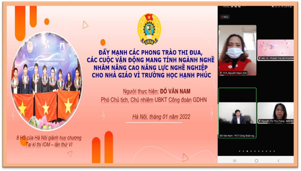 Chuyên đề “Triển khai các cuộc vận động, các phong trào thi đua mang tính ngành nghề” nhằm nâng cao năng lực cho các nhà giáo