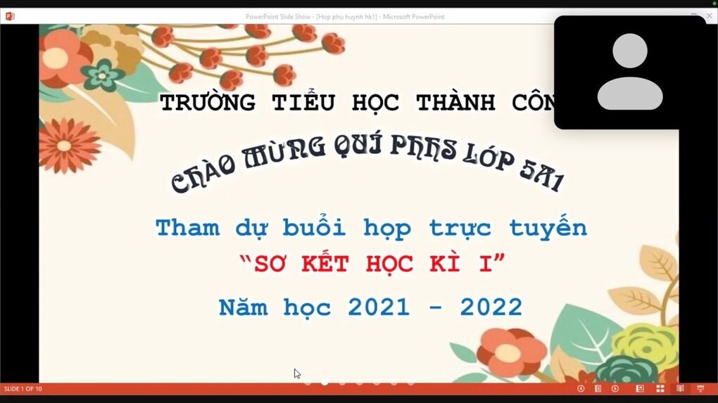 Tập thể giáo viên khối 5 - Trường TH Thành Công A tổ chức cuộc họp PHHS cuối học kì I năm học 2021-2022