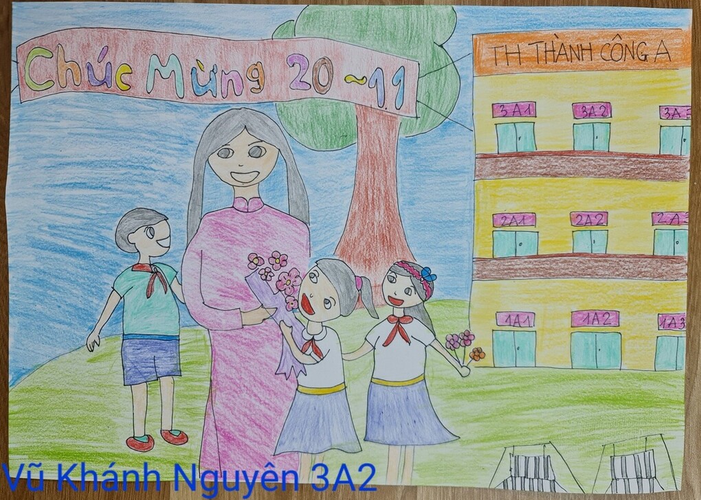 Bài dự thi vẽ của học sinh Vũ Khánh Nguyên - 3A2