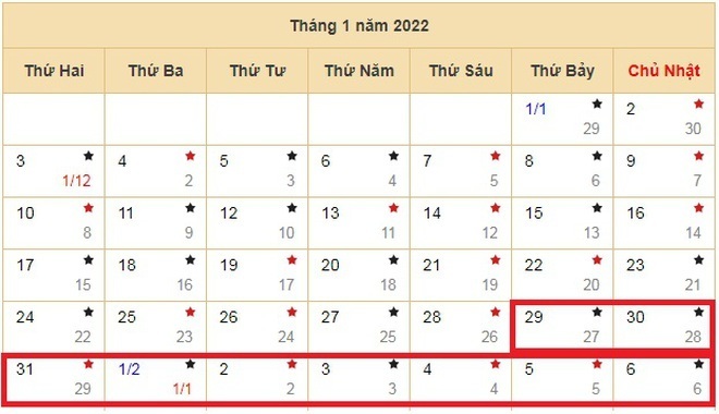 Công chức, người lao động nghỉ Tết 5 ngày và 4 ngày cuối tuần
