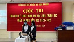 Mô hình “Túi giấy từ bẹ chuối" và "xử lý khí CO2" tranh tài cấp thành phố