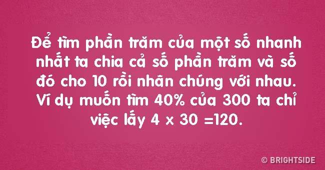 12 mẹo Toán học thông minh