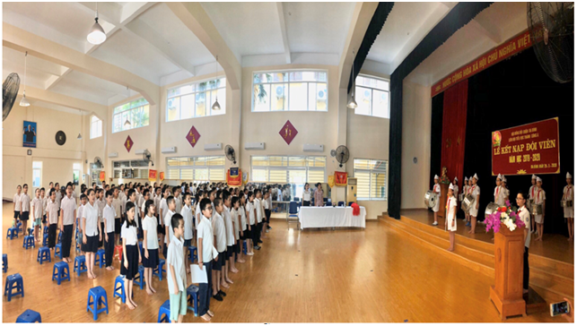 Lễ kết nạp Đội viên mới năm 2020 - Niềm tự hào của sao nhi đồng Tiểu học Thành Công A