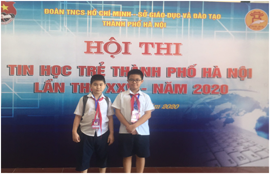 Học sinh Tiểu học Thành Công A tranh tài tại Hội thi Tin học trẻ cấp Thành phố năm học 2019- 2020