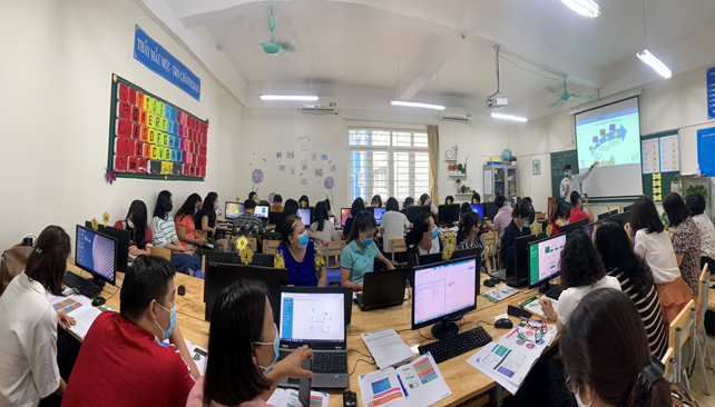 Trường Tiểu học Thành Công A tham gia tập huấn IC3 Spark theo chuẩn quốc tế