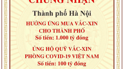 Thành phố Hà Nội hưởng ứng mua vắc xin cho Thành phố 1000 tỷ đồng và ủng hộ Quỹ vắc xin 100 tỷ đồng