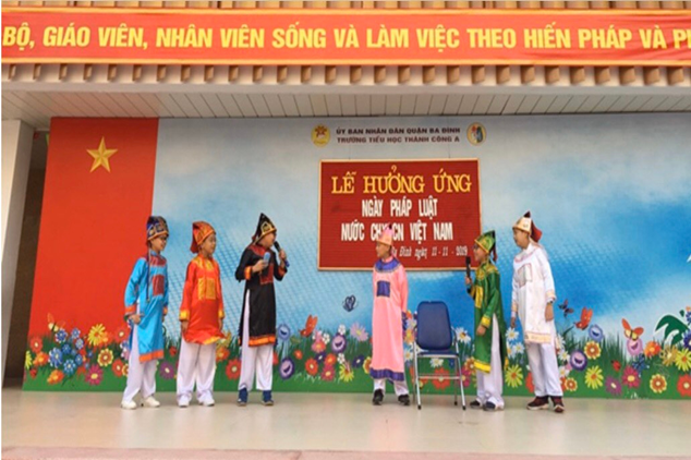 Trường TH Thành Công A đẩy mạnh công tác tuyên truyền, giáo dục Pháp luật