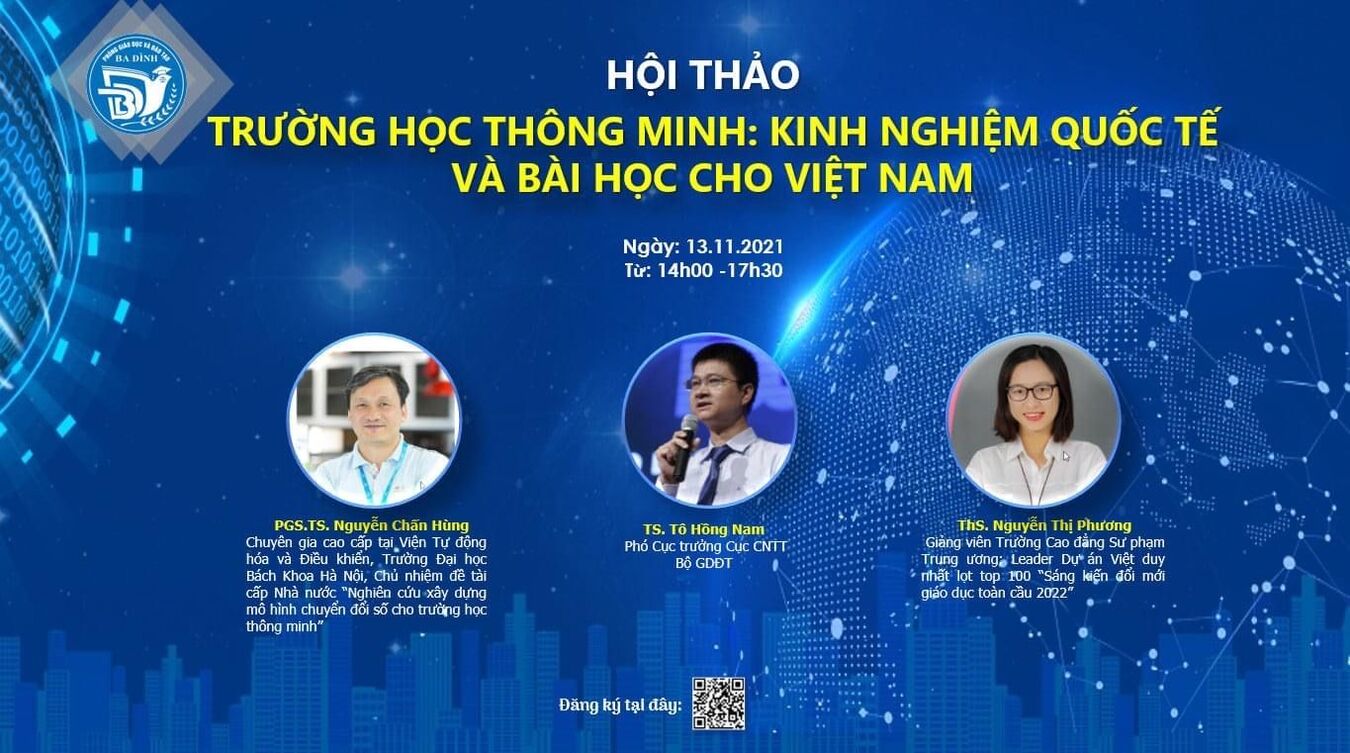 Hội thảo “Trường học thông minh: Kinh nghiệm quốc tế và bài học cho Việt Nam” 