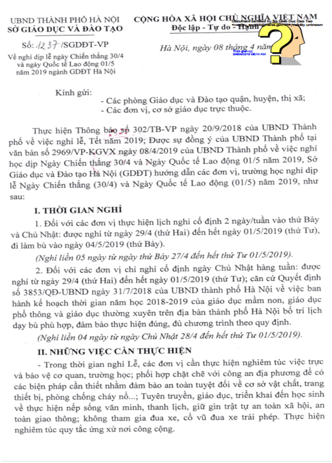 THÔNG BÁO