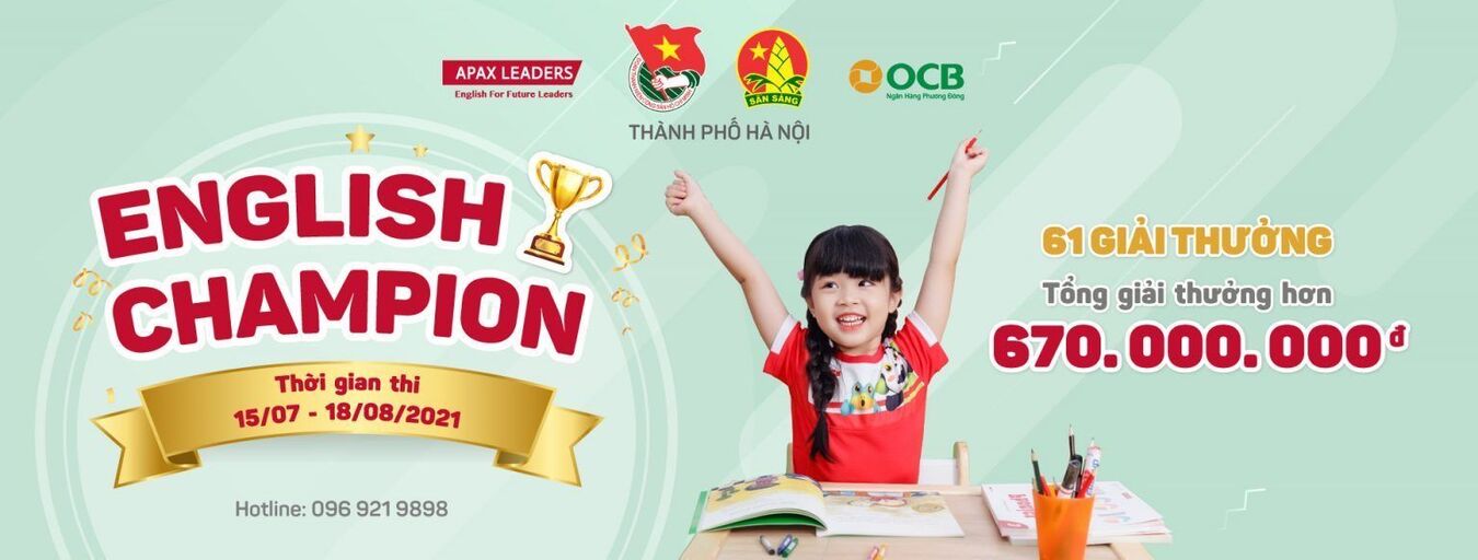 Cuộc thi “ English Champion” năm 2021 dành cho thiếu nhi Thủ đô