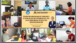 Toàn thể cán bộ, giáo viên trường Tiểu học Thành Công A tham gia  tập huấn kỹ năng quản lý và dạy học trực tuyến