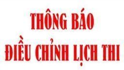 Thông báo điều chỉnh lịch thi giữa học kỳ II năm học 2020 - 2021