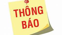 THÔNG BÁO
