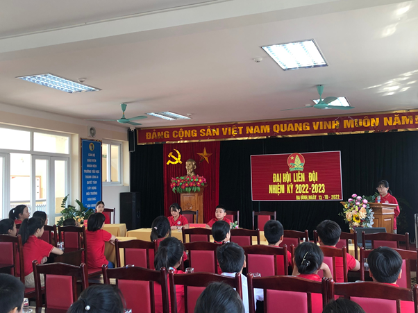 Liên đội trường TH Thành Công A tổ chức thành công Đại hội Liên đội nhiệm kỳ 2022-2023