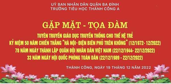 Gặp mặt – tọa đàm tuyên truyền giáo dục truyền thống tới thế hệ trẻ