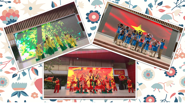Khơi dậy niềm tự hào dân tộc, tình yêu quê hương, đất nước  qua các tiết mục văn nghệ đầu tuần