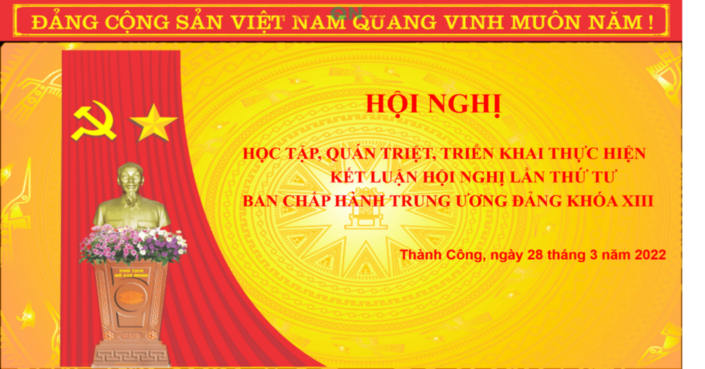 Chi bộ trường Tiểu học Thành Công A tham dự Hội nghị học tập, nghiên cứu, quán triệt các  Kết luận, Quy định của Hội nghị lần thứ tư Ban Chấp hành Trung ương Đảng khóa XIII và thông tin thời sự Quý I/2022 do Đảng ủy phường Thành Công tổ chức