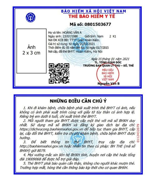 Từ ngày 11-2 ai được cấp thẻ bảo hiểm y tế mẫu mới?