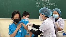 Quận BĐ: 124 học sinh lớp 6 tiêm vaccine phòng, chống Covid-19