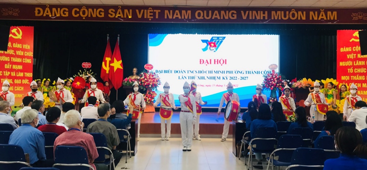 Chi đoàn trường Tiểu học Thành Công A tham dự Đại hội Đại biểu Đoàn phường Thành Công - lần thứ XIII - Nhiệm kỳ 2022-2027