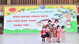Tiểu học Thành Công A ngập tràn hoa nắng chào đón các con học sinh thân yêu tới trường