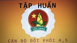 Tập huấn lớp Bồi dưỡng Cán bộ Đội năm học 2021-2022