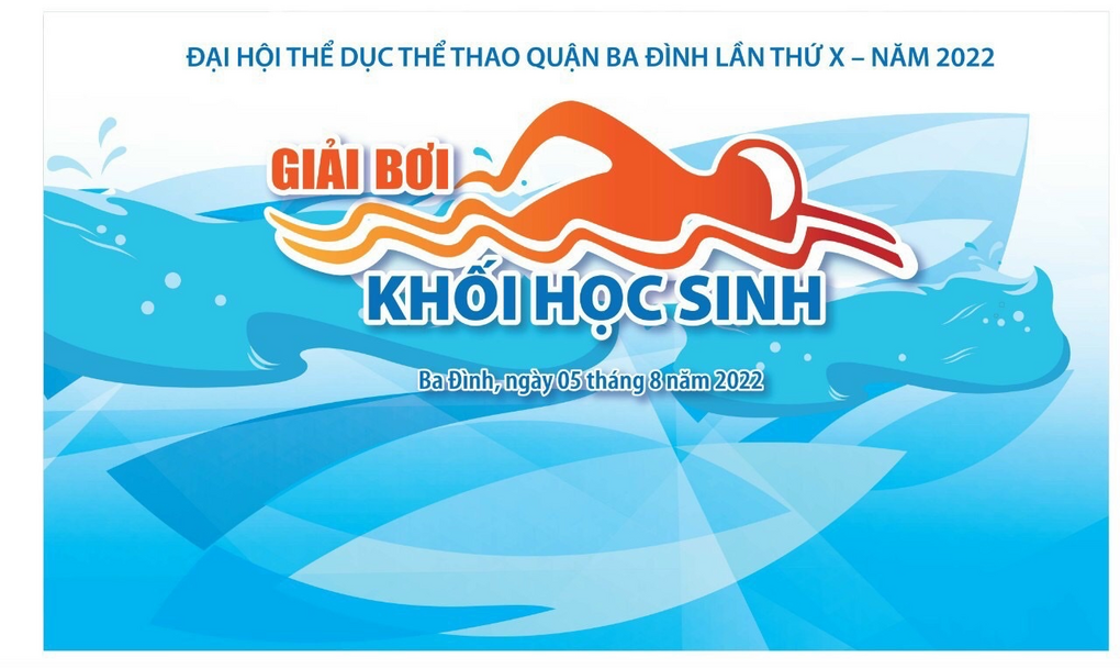 Trường TH Thành Công A tham gia Giải Bơi khối trường Tiểu học, Trung học cơ sở hè năm 2022
