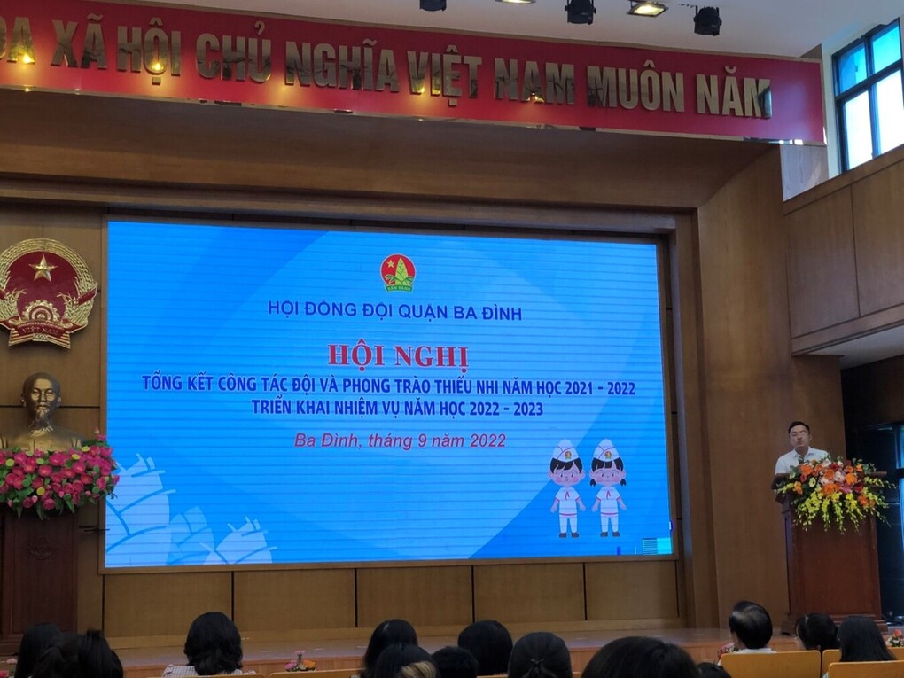 Hội nghị tổng kết công tác đội năm học 2021 – 2022 và triển khai trọng tâm năm học 2022 - 2023