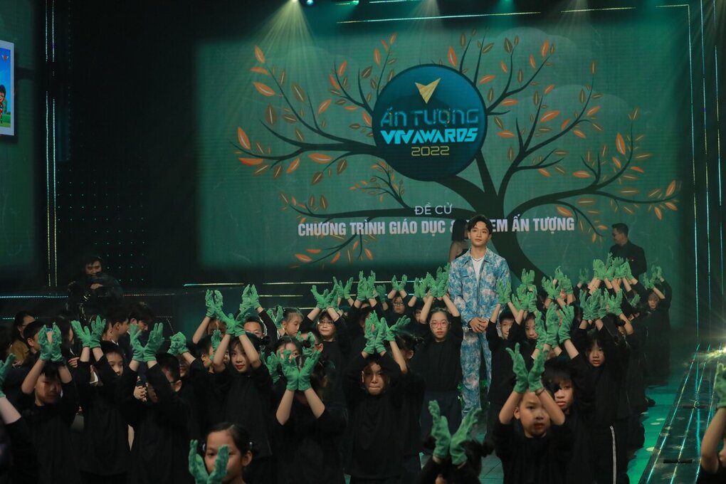 Trường TH Thành Công A tham gia chương trình nghệ thuật tại công bố giải Ấn tượng VTV (VTV Awards 2022)