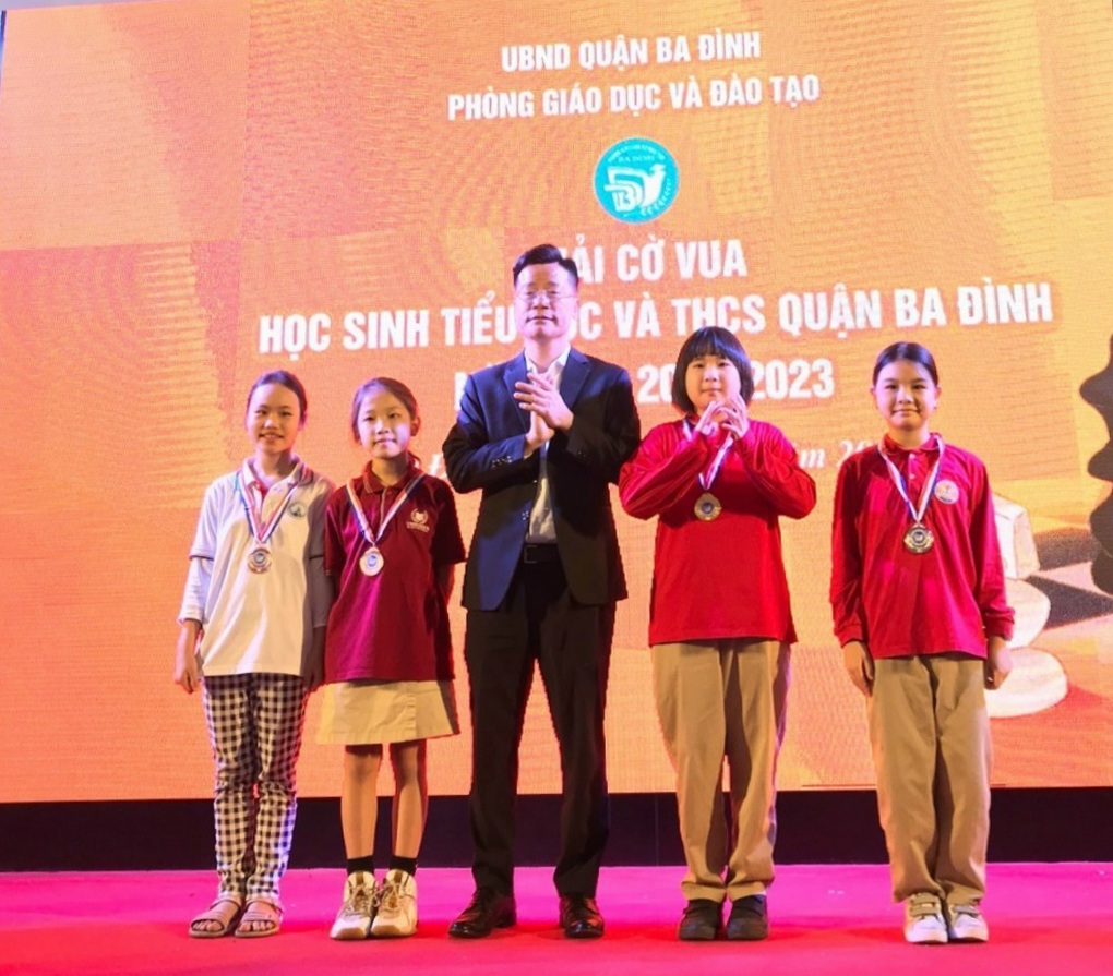 Học sinh trường TH Thành Công A hào hứng tham dự Giải Cờ Vua học sinh Tiểu học
