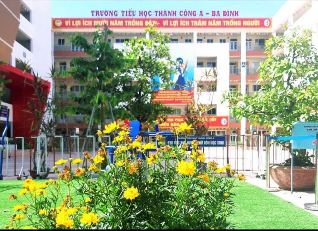 Trường TH Thành Công A phun thuốc diệt muỗi, đảm bảo sức khoẻ cho giáo viên và học sinh.