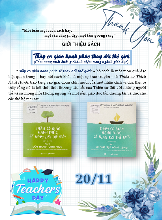 Giới thiệu sách "Thầy cô giáo hạnh phúc sẽ thay đổi thế giới"