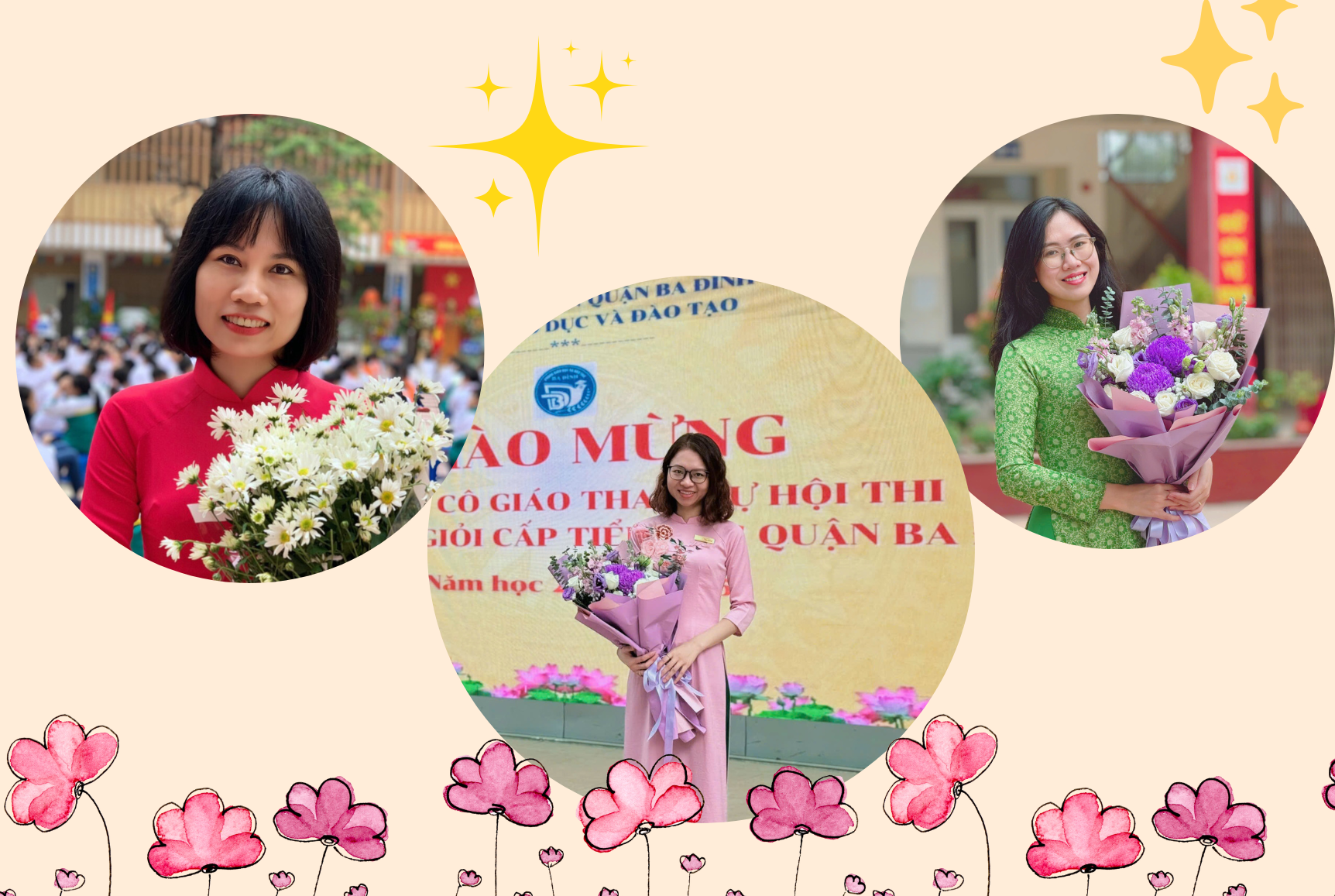 Chúc mừng thành tích của các thầy cô giáo tham gia Hội thi Giáo viên dạy giỏi quận Ba Đình năm học 2024 - 2025