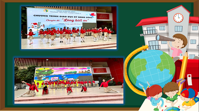 Chương trình văn nghệ đầu tuần với chủ đề “Thầy cô và mái trường”.