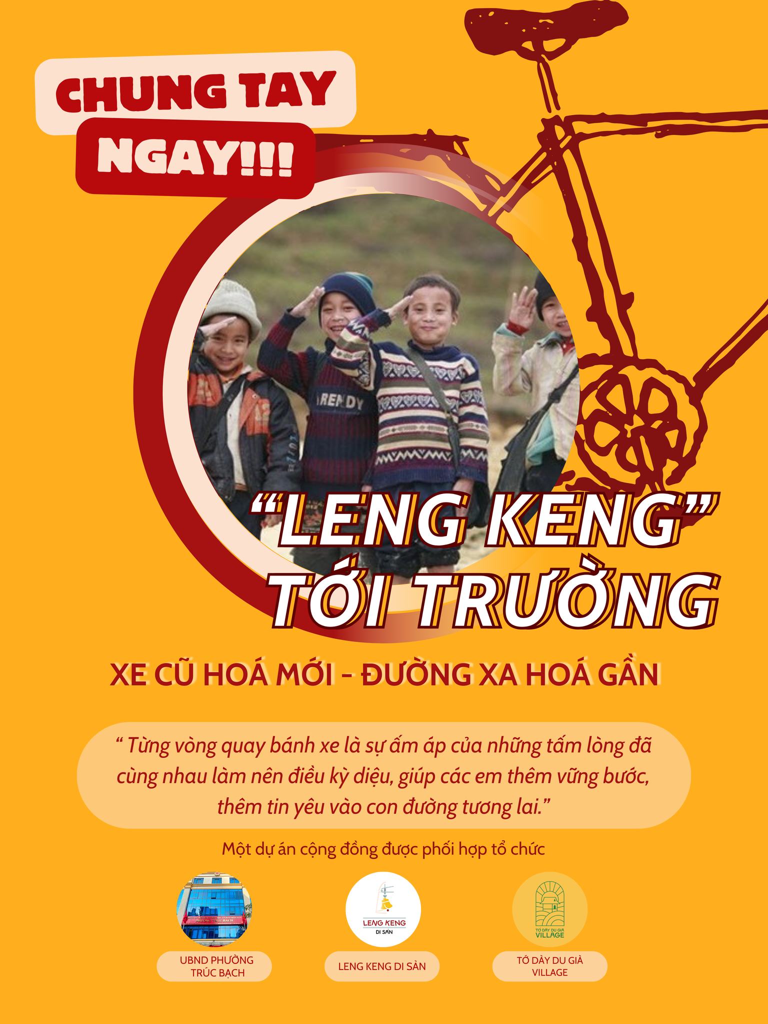 Trường Tiểu học Thành Công A phát động chương trình thiện nguyện “Leng keng tới trường”
