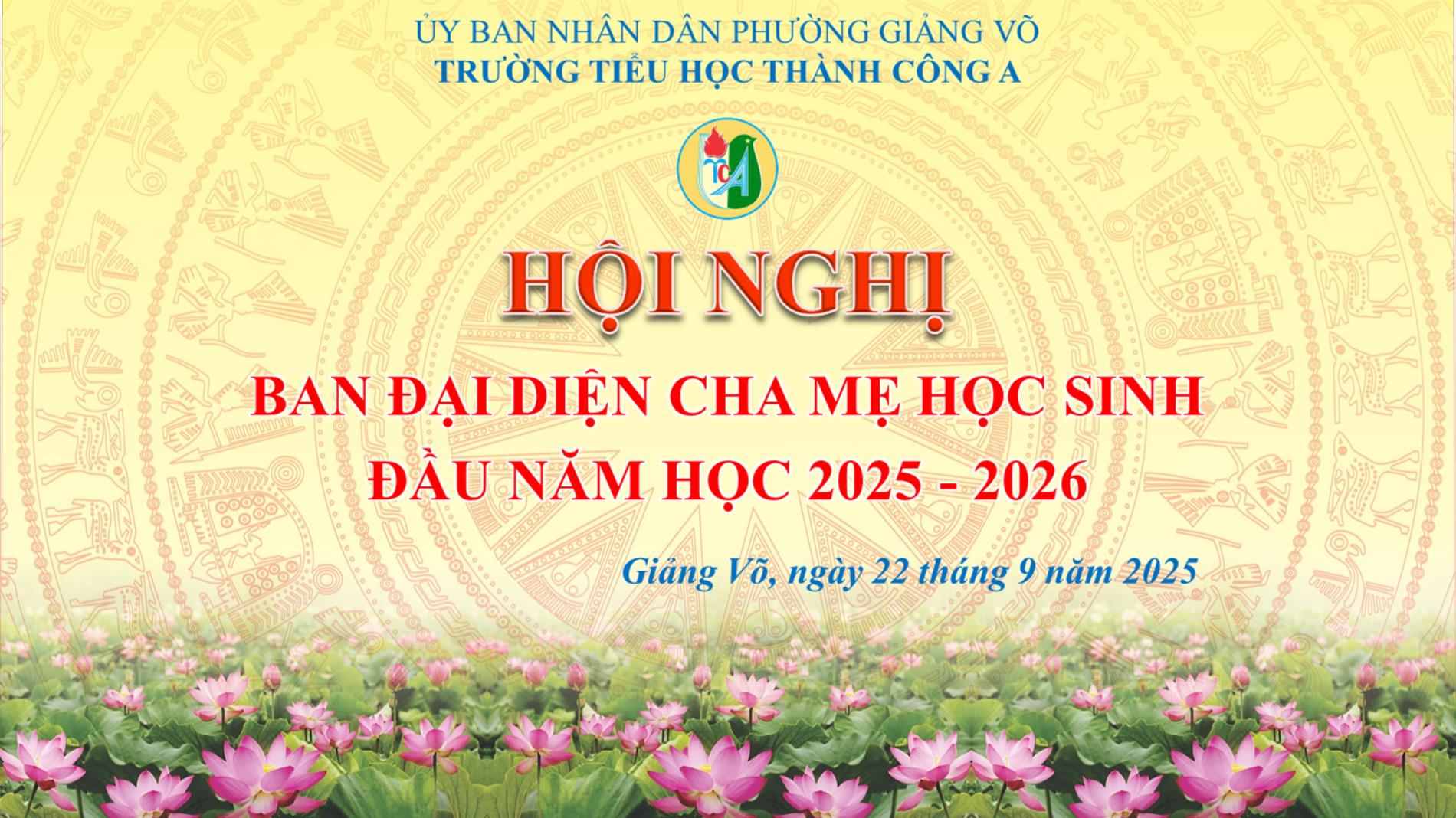 Hội nghị Ban đại diện cha mẹ học sinh năm học 2025 - 2026