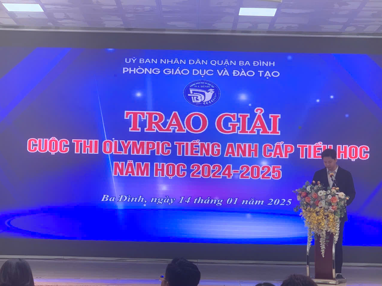 Lễ trao giải cuộc thi Olympic tiếng Anh cấp Tiểu học quận Ba Đình năm học 2024 – 2025