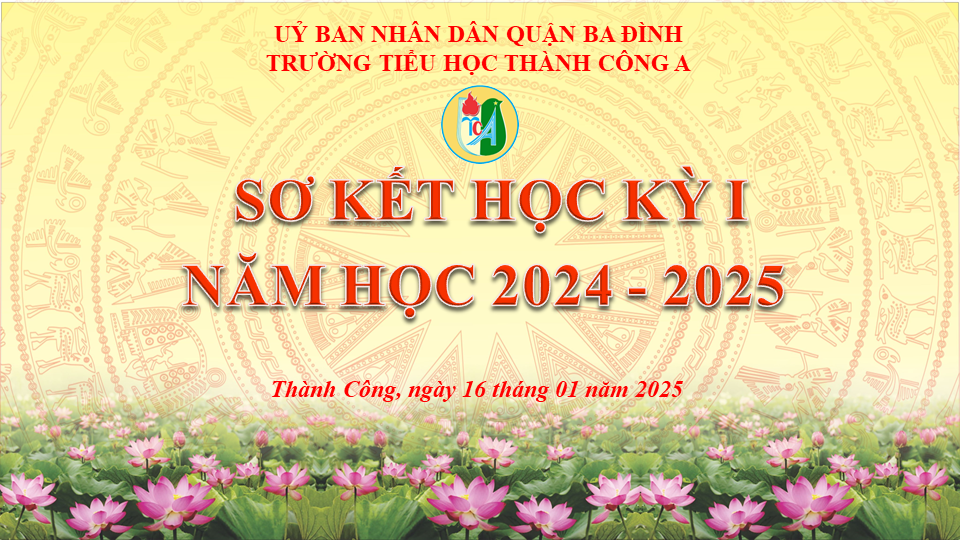Sơ kết học kì I năm học 2024 – 2025