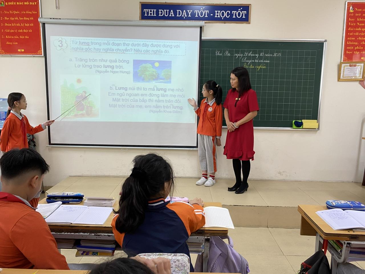 Các tiết học tham gia hội thi giáo viên giỏi của khối 5 với chủ đề: Thiên nhiên kì thú