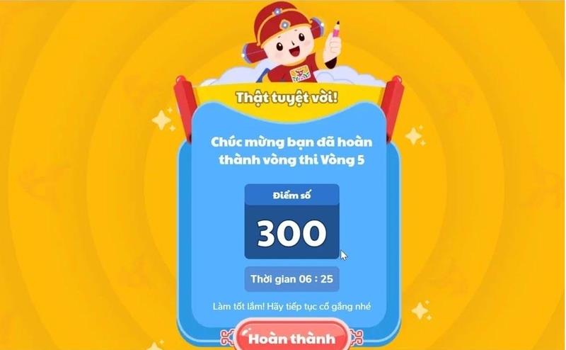 Kết quả Trạng Nguyên Tiếng Việt cấp trường năm học 2025-2026