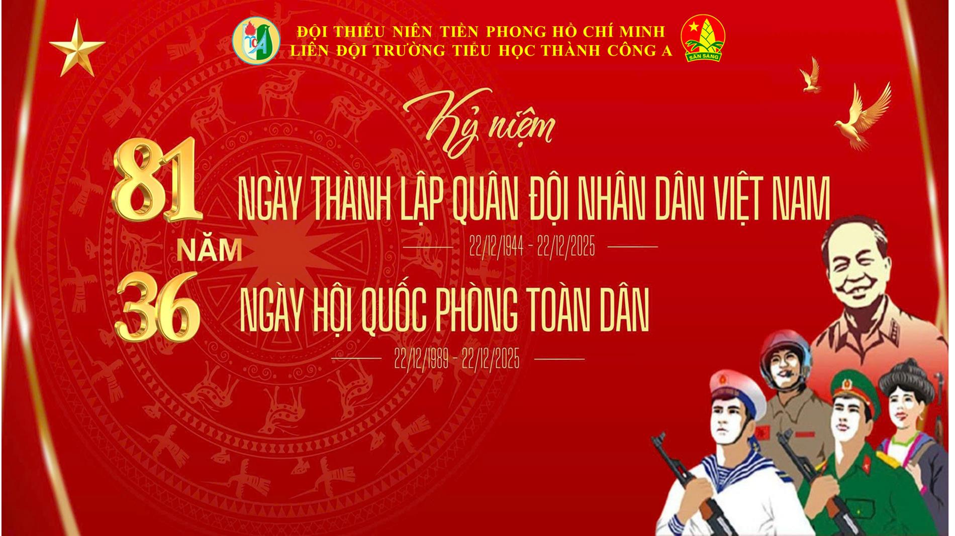 Giáo dục truyền thống yêu nước qua hoạt động kỷ niệm 81 năm Ngày thành lập Quân đội nhân dân Việt Nam, 36 năm Ngày hội Quốc phòng toàn dân