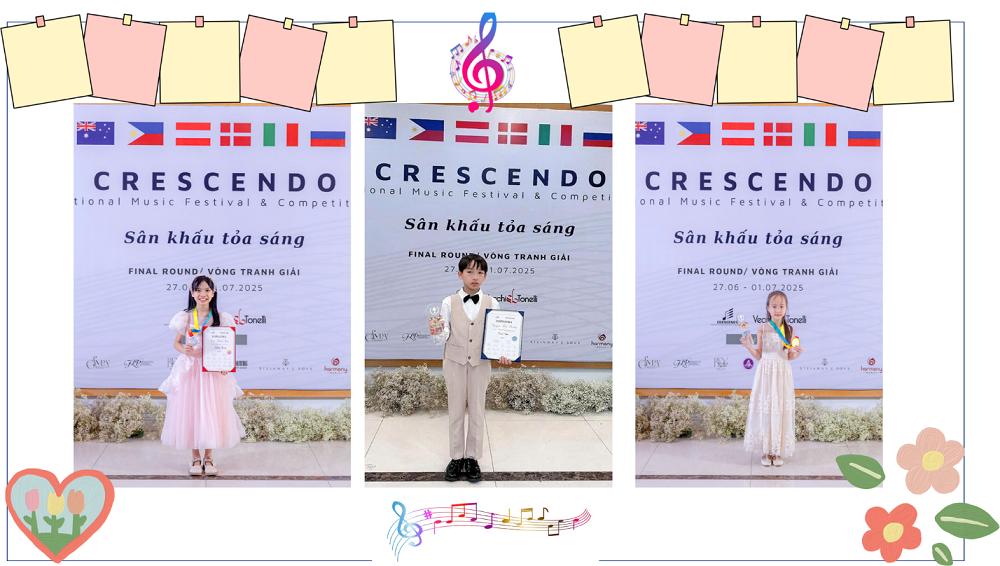 Vinh danh tài năng Thành Công A tại Crescendo Internotional Music Festival & Competition 2025