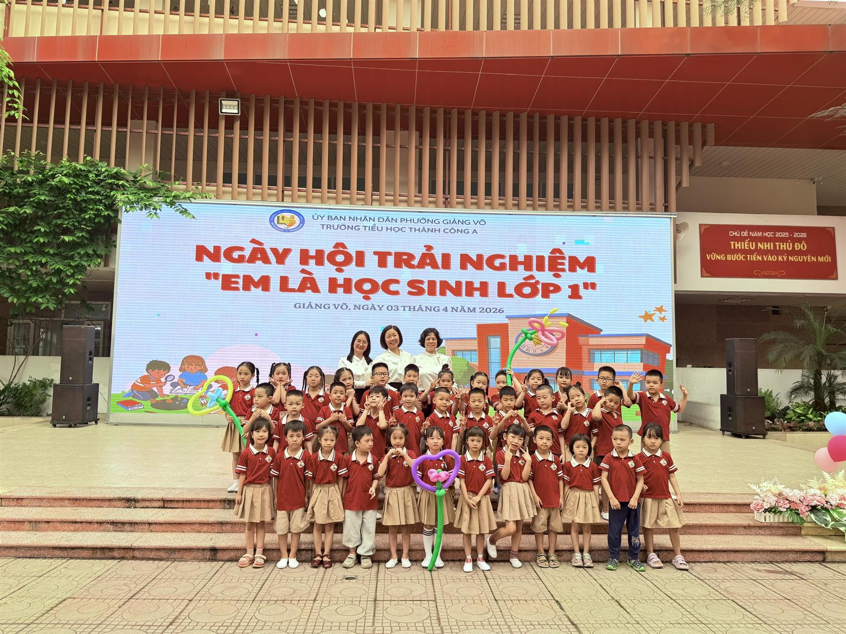 Trường Tiểu học Thành Công A tổ chức Ngày hội trải nghiệm “Em là học sinh lớp 1” chào đón trẻ mầm non