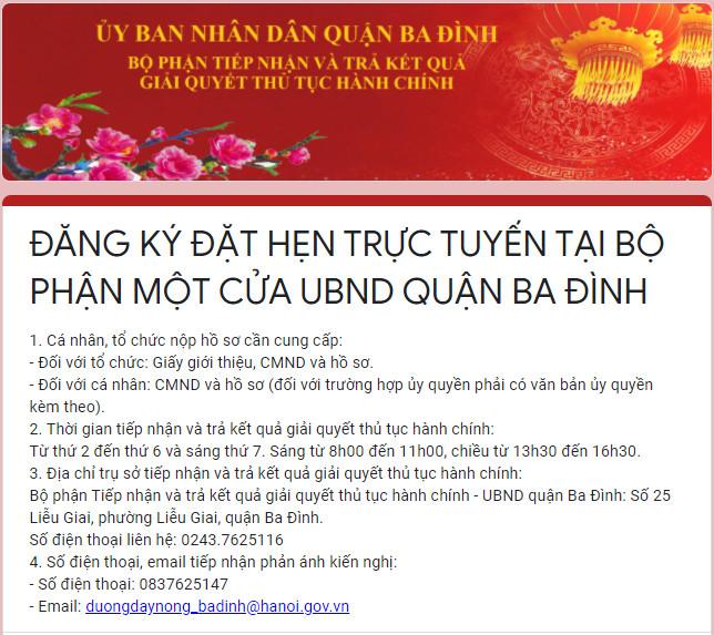Đặt hẹn trực tuyến – trải nghiệm mới cho công dân trong thời đại số