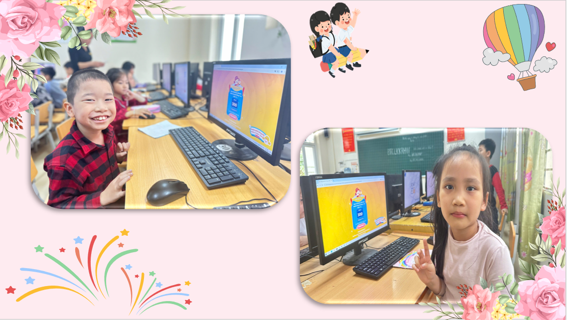 A collage of a child in a classroom

Description automatically generated