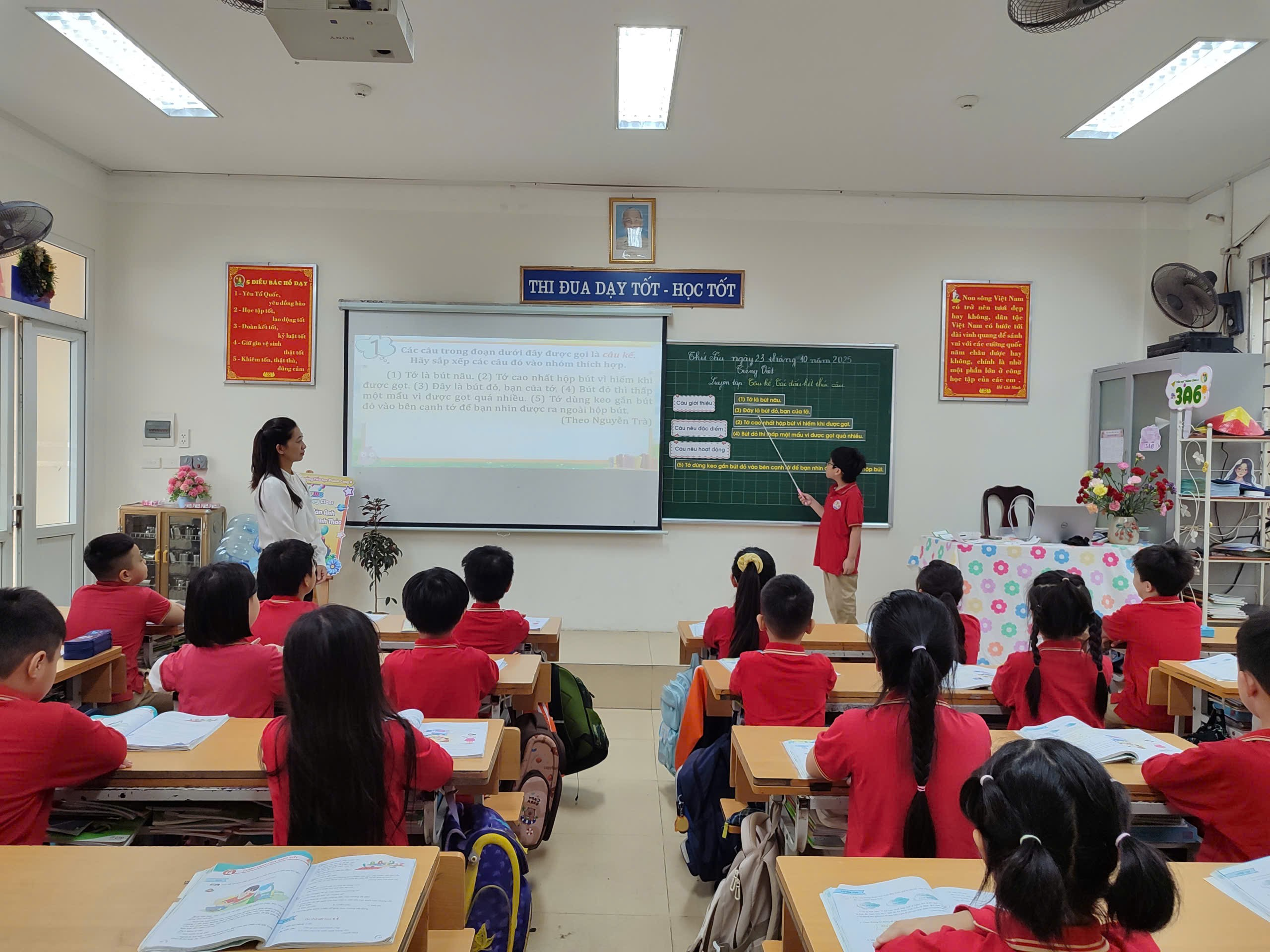 A teacher teaching a class
AI-generated content may be incorrect.