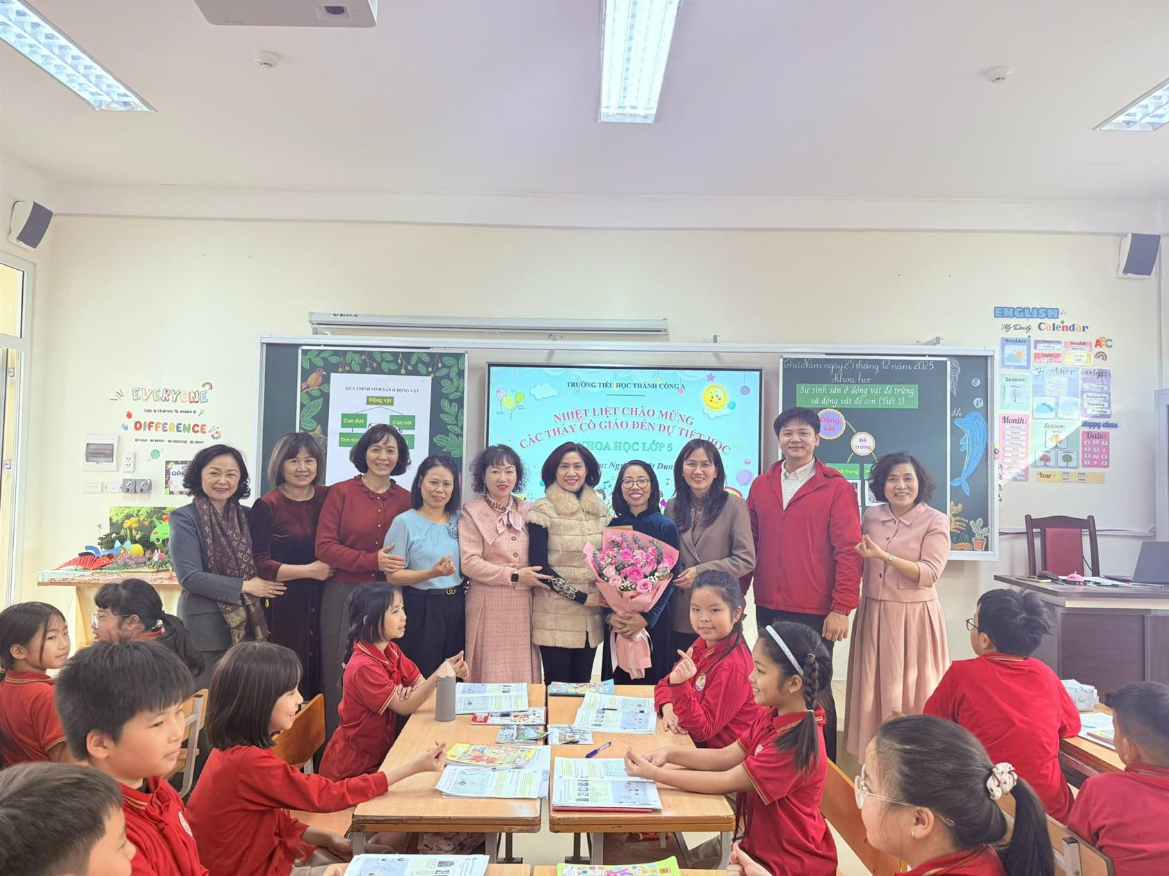 Tiết dạy giáo viên dạy giỏi: Dấu ấn đổi mới trong giờ học Khoa học tại Trường Tiểu học Thành Công A